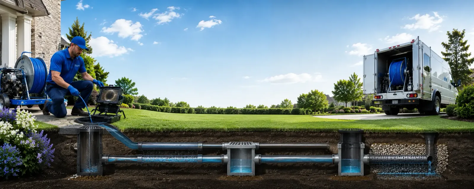 Outdoor drain cleaning information for Los Ebanos, TX